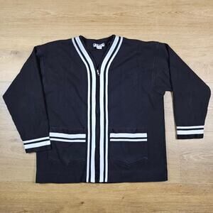 Vintage 90s KIKIT Maurice Sasson Full Zip Track Cardigan Jacket L